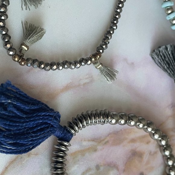 Stretch Bracelets (Navy) - Picture 4 of 5